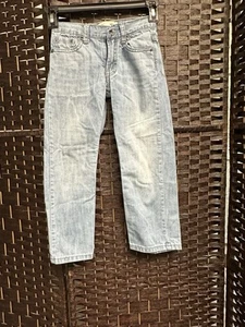 LEVIS 505 REGULAR FIT KIDS LIGHT BLUE JEAN WASH BOYS DENIM PANTS 6 SLIM - Picture 1 of 12