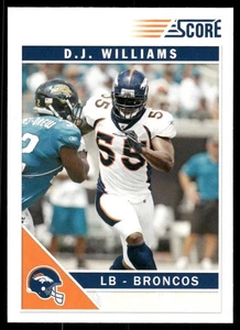 2011 Score #86 D.J. Williams Denver Broncos Football Karte - Bild 1 von 2