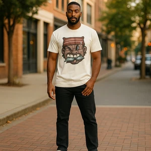UNISEX Graphic Print T-Shirt Crew Neck Short Sleeve Casual Top- SMALL - Picture 1 of 4
