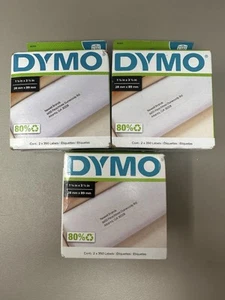 Genuine OEM DYMO 30252 LW WHITE 1400 Address Labels 1-1/8" x 3-1/2" Lot of 3 Box - Picture 1 of 5
