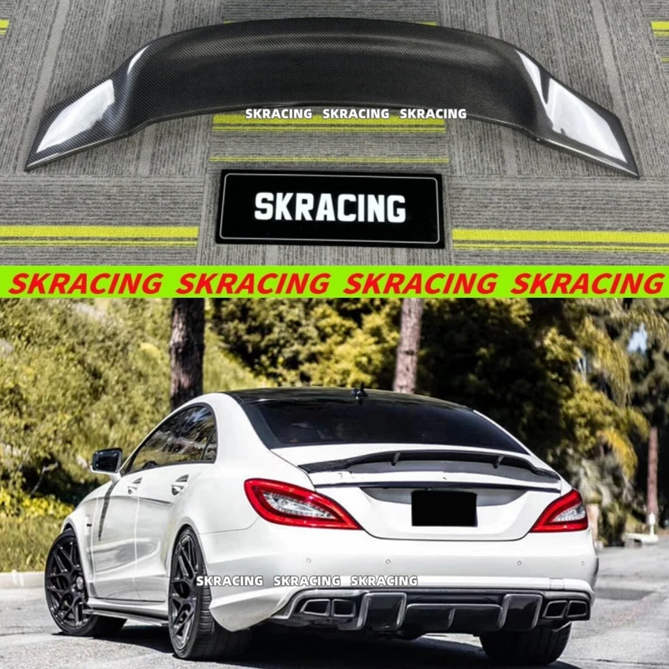 Alerón trasero de carbono real estilo R para Mercedes Benz CLS W218 2012-2018 Foto 1 de 4