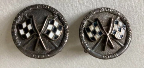 1955 Indy 500 race special checkered flag cuffs Super rare vintage items Cover