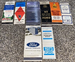8 carnets d'allumettes publicitaires FORD voiture automobile différents époque 60-70 - Photo 1/5