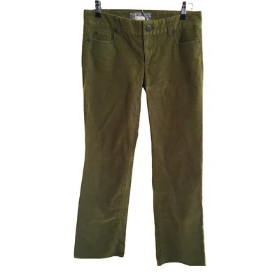 Pantalones de Pana J Crew 6 Cortos Bootcut Verde Elastizados Otoño Invierno Informales 6S Foto 1 de 4