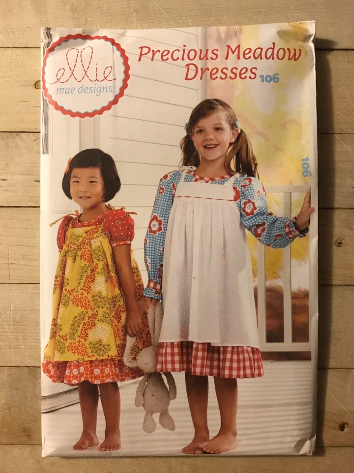 Ellie Mae Designs Pattern 106 Precious Meadow Dresses Size 3 Thru 10 Uncut - Image 1 of 2