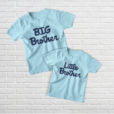 BRITTOT BIG BROTHER, LITTLE BROTHER passendes T-Shirt für Jungen, perfektes Geschenk Geschwister Set