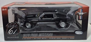 1970 Ford Mustang Highway 61 Diecast 1:18 Car - Black - Picture 1 of 8