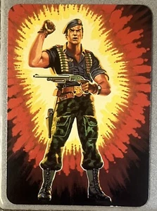 1986 Hasbro G.I. Joe Series 1 Action Card # 24 Flint Warrant Officer ARAH - Picture 1 of 2