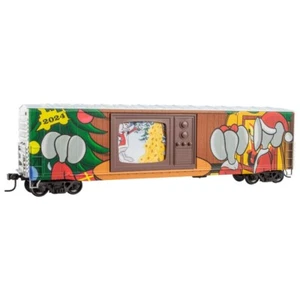 Micro-Trains HO 5900-001 Christmas 2024 Holiday TV Boxcar Kit Grit-N-Grime - Picture 1 of 1