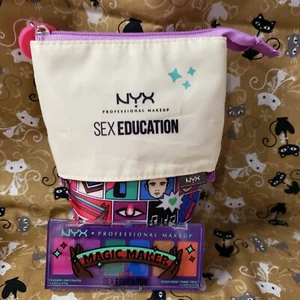 Nyx Netflix Sex Education Limited Edition Makeup Bag and Mini Eyeshadow Palette - Picture 1 of 6