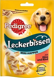 Pedigree Hundesnack Leckerbissen Mini Happen mit Käse und Rind 140g - Bild 1 von 1