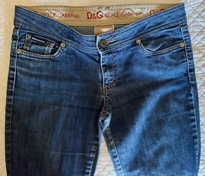 DOLCE & GABBANA WONDER LOW RISE SKINNY JEANS ANKLE ZIP sz 27 - Picture 1 of 18