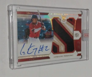 2021 National Treasures Geraldo Perdomo #236 Auto Rookie Glove Patch /25 - Bild 1 von 5