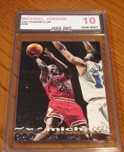 MICHAEL JORDAN----1993 Topps STADIUM CLUB---#169---GEM Mint 10***BULLS***Mad DOG - Picture 1 of 2