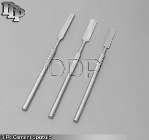 3 piezas espátula de cemento #22 #24 #24A instrumentos dentales herramientas de laboratorio dental acero inoxidable - Imagen 1 de 3