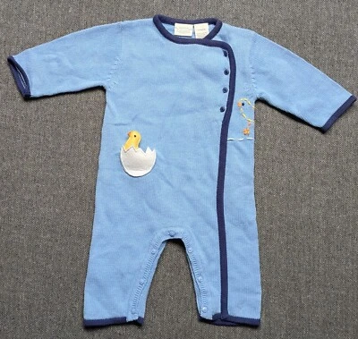 Nordstrom Baby Blue 6 Months One-piece Foto 1 de 4