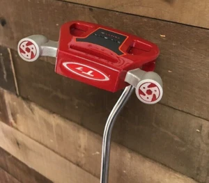 DEMO T7 Twin Engine Red Mallet Golf Putter 35'' Senior Men's Putter 191-YCZ1 - Picture 1 of 8