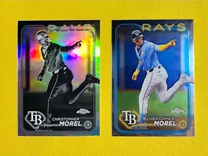 CHRISTOPHER MOREL 2024 Topps Update Series Chrome #USC3 & CHROME NEGATIVE #USC3 - Picture 1 of 2