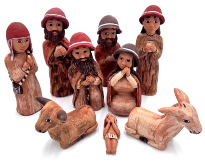 Particolare Presepe Artigianale Ceramica Perù Sud America Fairtrade - Immagine 1 di 4