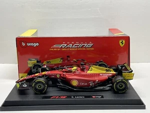 2022 Ferrari F1-75 Italian GP Charles Leclerc Model Car 1/18 Scale Bburago - Picture 1 of 7