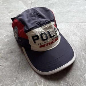 POLO RALPH LAUREN P1 067 Racing Cap Size Free Used Navy, Red, White F/S - Picture 1 of 7