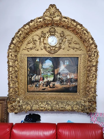 1860's french musical automaton picture clock by maker Xavier Tharin Cover