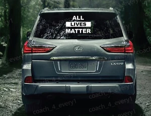 All Lives Matter Window Bumper Vinyl Sticker 10" x 7.75" Precision Cut - Picture 1 of 3