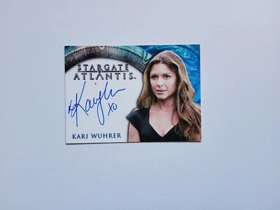 Stargate Atlantis Season 3 & 4 Auto Kari Wuhrer as Nancy - Limited - Image 1 of 2
