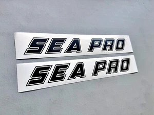 Sea Pro Boats Decals SET OF 2 Vinyl Decal Stickers - Picture 1 of 3