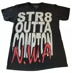 NWA Str8 Outta Compton T-Shirt rot Logo schwarz Shirt Herren Small Rap Hip Hop Musik - Bild 1 von 11