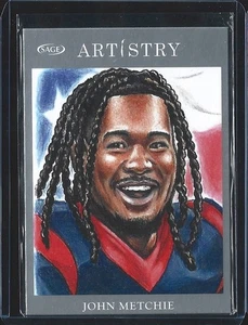 John Metchie - 2022 SAGE Artistry #118 - Sketch Art - Baylor - Picture 1 of 2