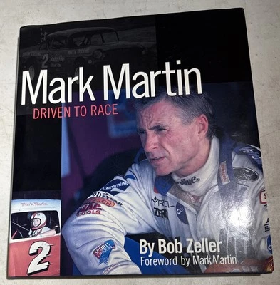 MARK MARTIN  & David Bull SIGNED - DRIVEN TO RACE (1997) BOB ZELLER #0125 - Image 1 of 4