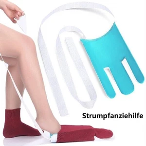 Sockenanzieher Frottee Anziehhilfe Strumpfanziehilfe Strumpfanzieher Socken AT - Bild 1 von 6