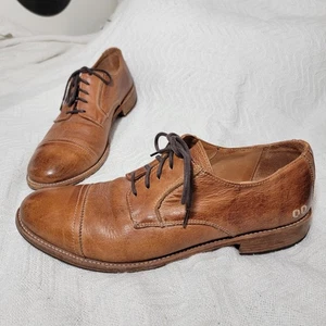 Bed Stu Cobbler Serie Kappe Zehe Derby abgenutztes pflanzlich gegerbtes Leder Größe 13 - Bild 1 von 20