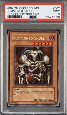 2002 YU-GI-OH! PROMO BPT-COLLECTOR'S TINS #002 SUMMONED SKULL PSA 9 - Image 1 of 2