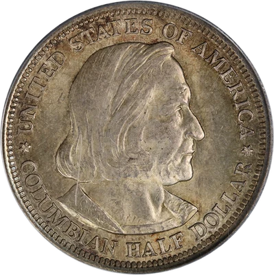 1893 Columbian Commem Half Dollar PCGS MS63 OGH Superb Eye Appeal - Image 1 of 4