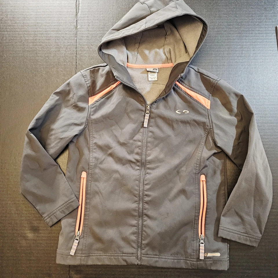 Champion CG Juvenil Sudadera con Capucha Talla Mediana 8/10 Gris Cremallera Completa Chaqueta Niños Resistente Foto 1 de 4