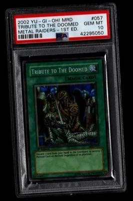 2002 Yu-Gi-Oh! Tribute To The Doomed Metal Raiders MRD 1st Edition Super PSA 10 - Image 1 of 2