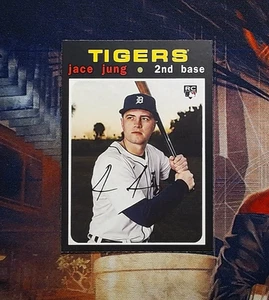 2025 Topps Heritage - 25° anniversario #H25-20 Jace Jung (RC) - Foto 1 di 2