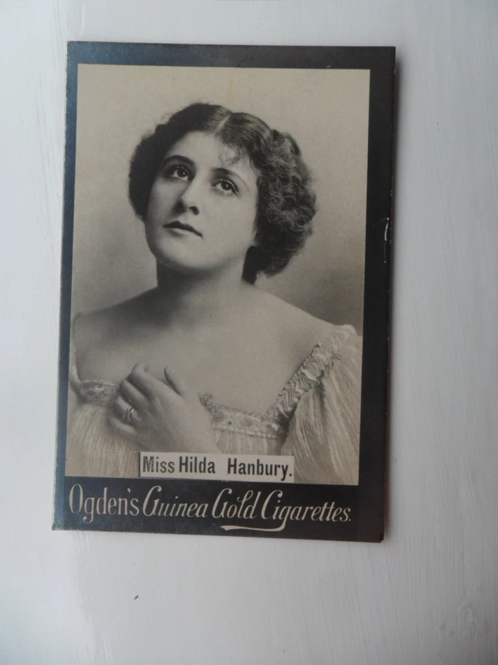 Ogden's Guinea Gold LARGE actress card MX200 Miss Hilda Hanbury - Image 1 of 1