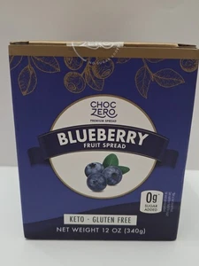 Keto Blueberry Jam Fruit Spread, No Sugar Added - Monk Fruit ChocZero, 12 oz  - Picture 1 of 4