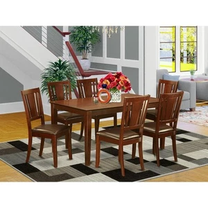 7 PC Dining room set for 6-Table and 6 Dining Chairs - Picture 1 of 4