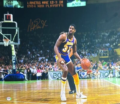 Magic Johnson Signed 16x20 Photo Los Angeles Lakers PSA AH50577 - Image 1 of 2