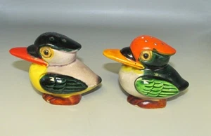Vintage Japan KOOKABURRA Birds Salt & Pepper Shakers - Picture 1 of 5