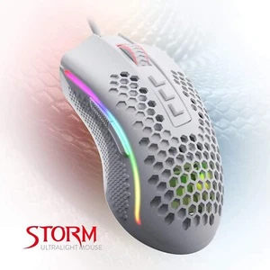 Redragon M808 Storm Ultra-Lightweight RGB Gaming Mouse 2,400 DPI Optical Sensor - Picture 1 of 13