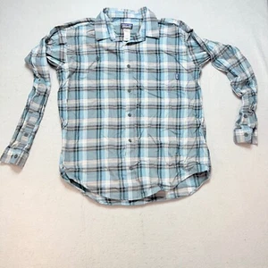 Patagonia Herren L Flanellhemd Bio Baumwolle kariert Knopfleiste Outdoor Style - Bild 1 von 9