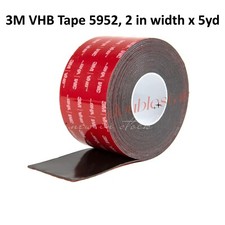 3M Genuine 1/2" 12mm X 15 FT VHB Double Sided Foam Adhesive Tape 5952 Grey Very
