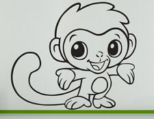 Monkey Safari Animal Zoo Wild Decal Wall Art Sticker Picture