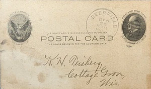 December 27, 1904 ~ U.S. Postal Card ~ Deerfield, Wisconsin ~ #-4722 - Picture 1 of 13