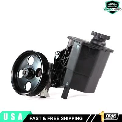 Power Steering Pump For 2002-2007 Dodge Ram1500 5.7L with Pulley & Reservoir Foto 1 de 4